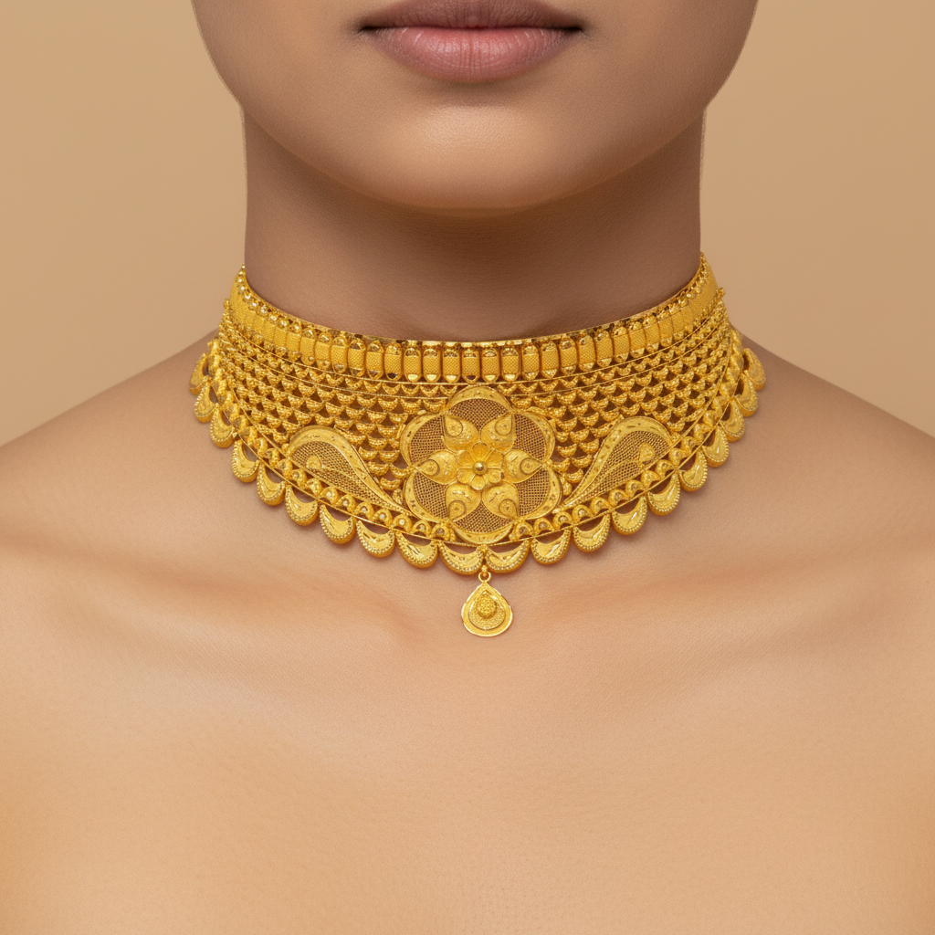 Floral Choker - alternate view